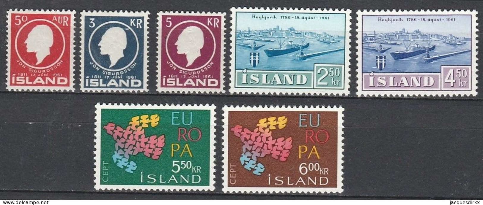 Iceland      .       Yvert    .     7  Stamps       .     **      .      MNH - Unused Stamps