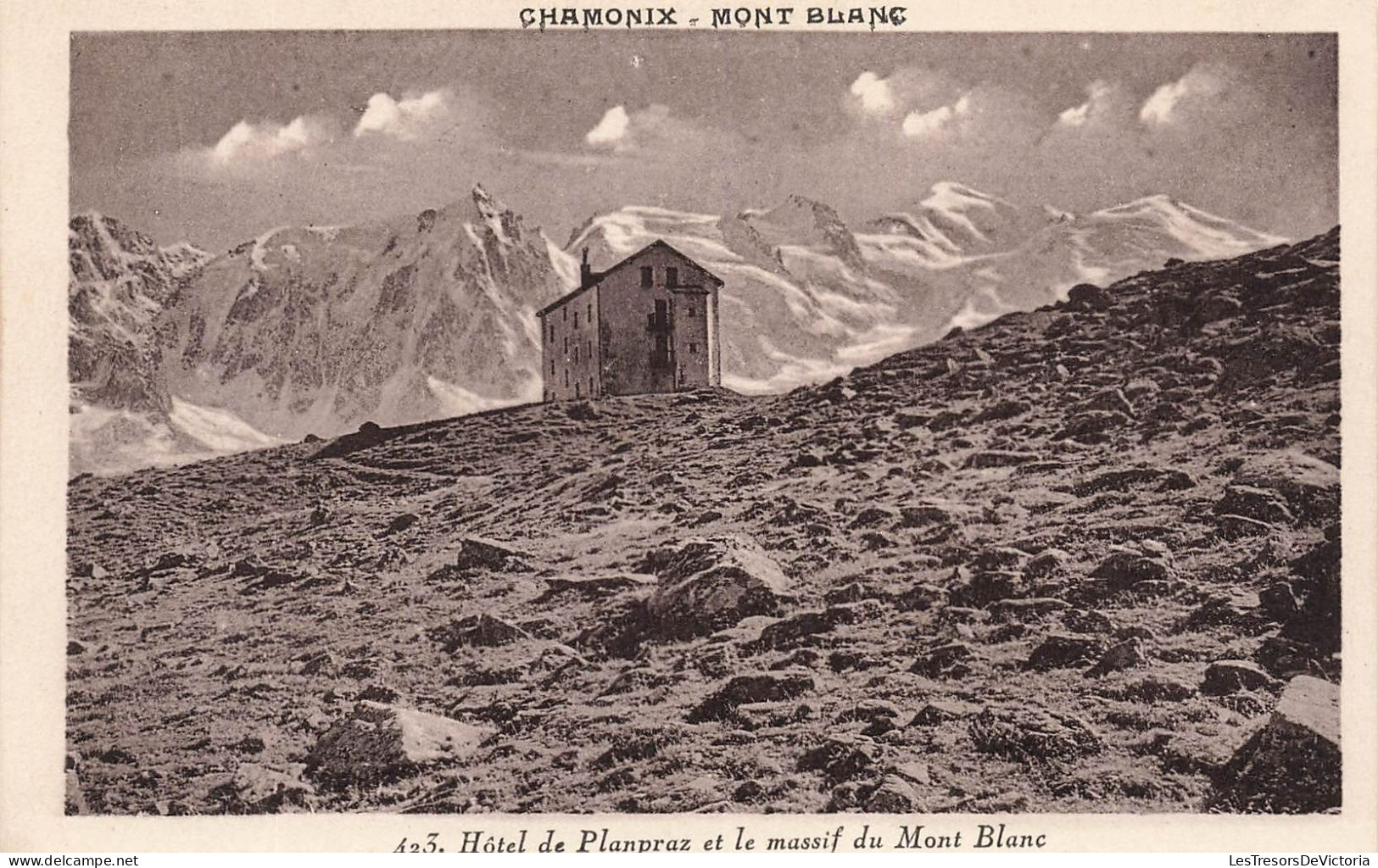 FRANCE - Chamonix - Hotel De Planpraz Et Le Massif Du Mont Blanc - Carte Postale Ancienne - Chamonix-Mont-Blanc