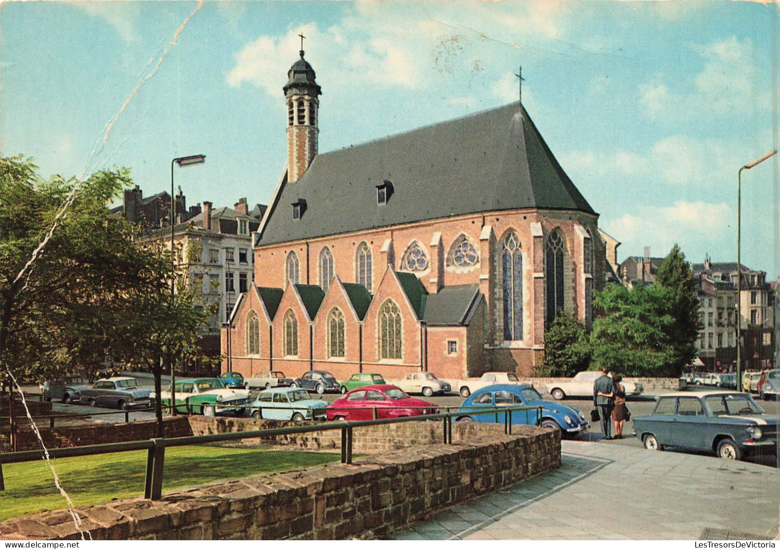 BELGIQUE - Bruxelles - Vue Générale Sur L'eglise De La Madeleine - Carte Postale - Bauwerke, Gebäude