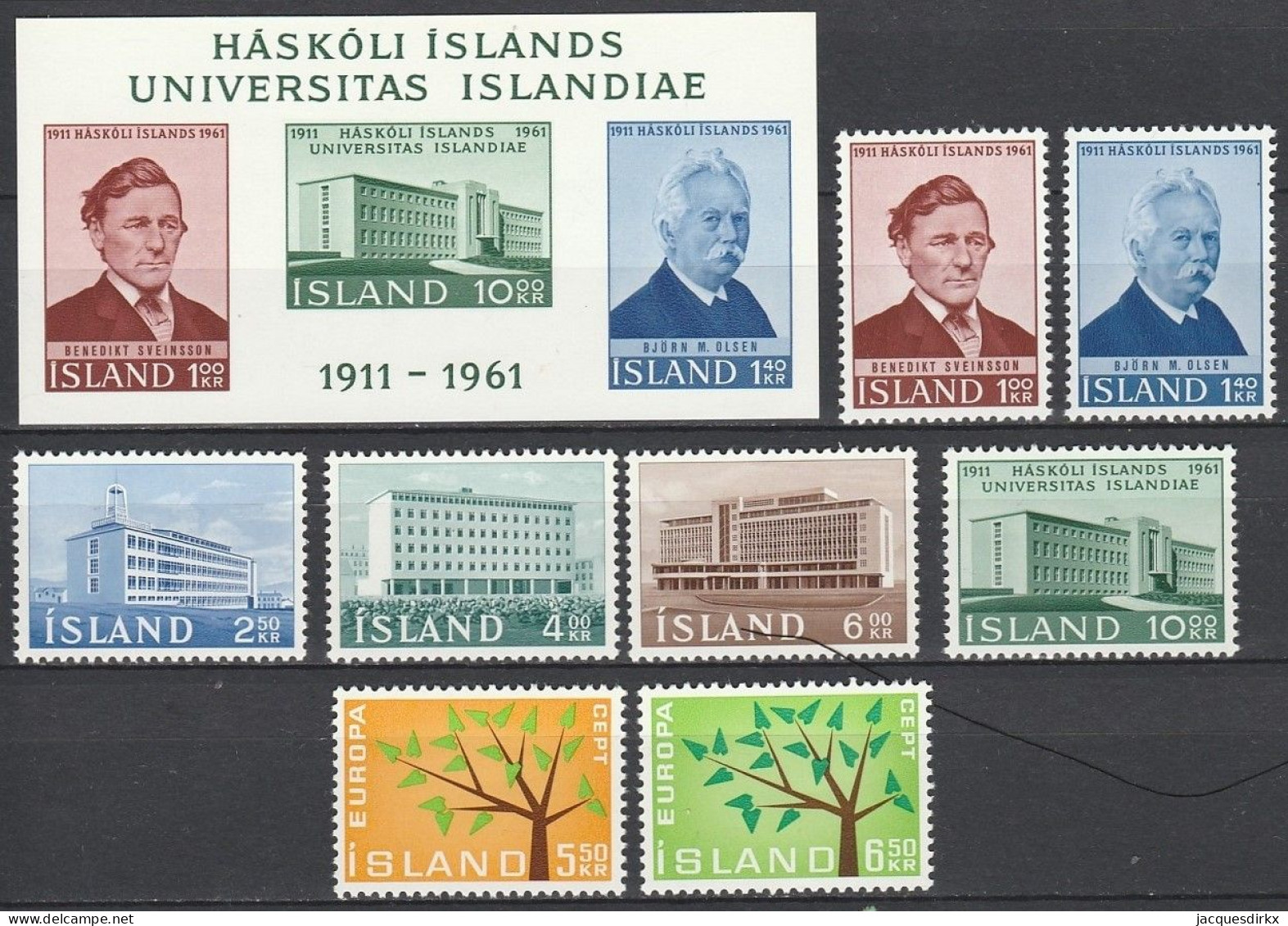 Iceland      .       Yvert    .     9 Stamps       .     **      .      MNH - Unused Stamps