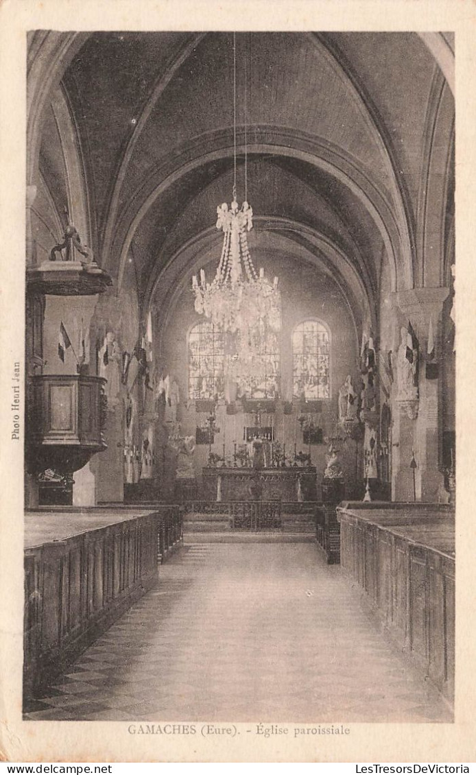 FRANCE - Gamaches - Intérieur De L'église Paroissiale - Carte Postale Ancienne - Sonstige & Ohne Zuordnung