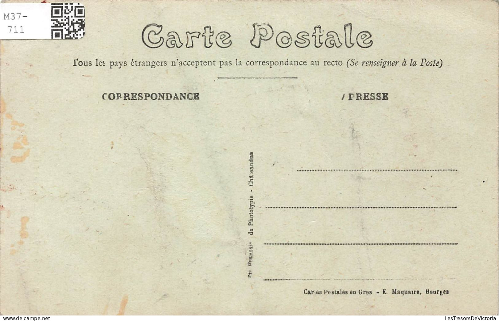 FRANCE - Aubigny - Vieille Maison - Angle De La Rue Du Bourg Coutant - Carte Postale Ancienne - Aubigny Sur Nere