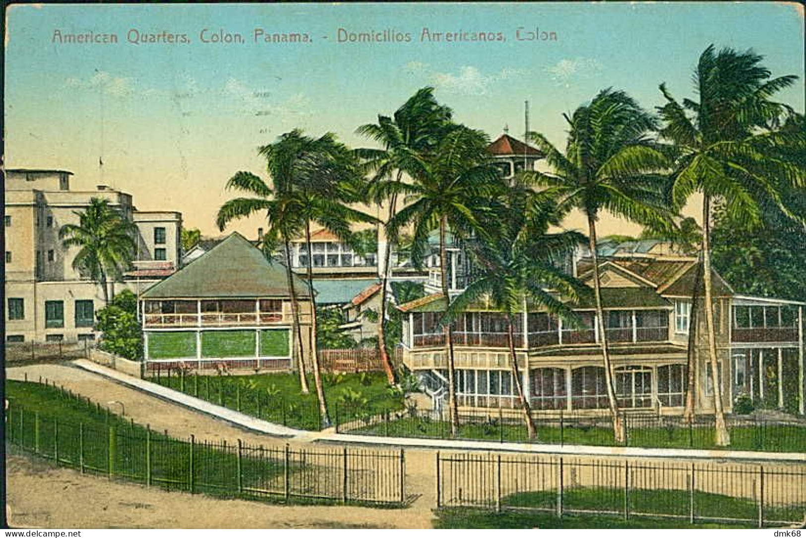 PANAMA - AMERICAN QUARTERS - COLON - DOMICILIOS AMERICANOS - EDIT MADURO - MAILED TO ITALY 1914 / STAMP (17736) - Panama