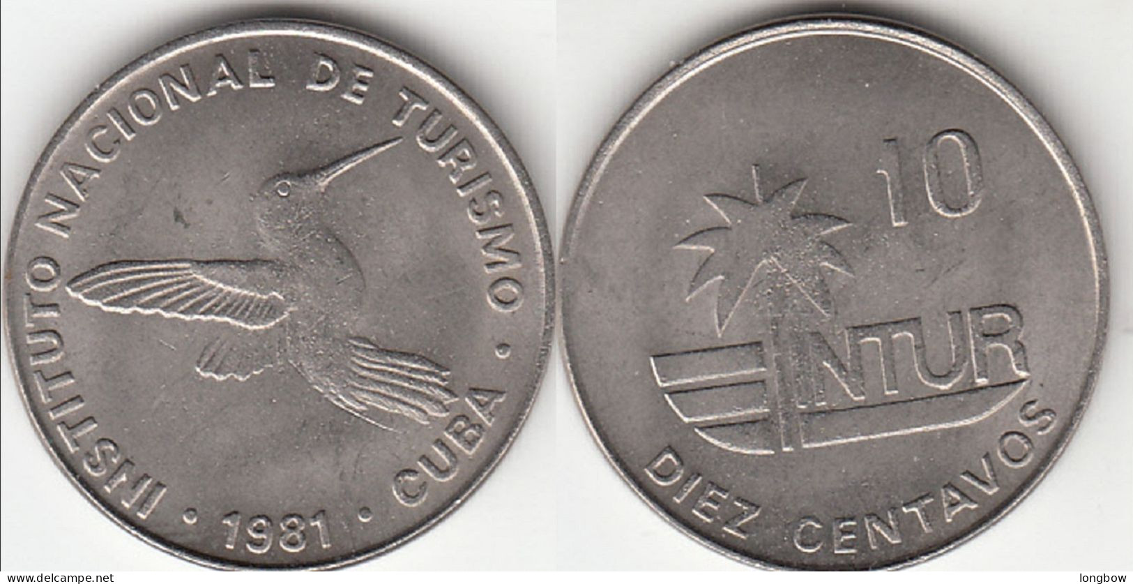 Cuba 10 Centavos 1981 KM#415.1 - Used - Cuba