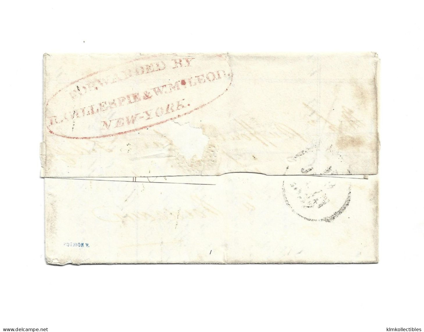 CANADA - 1832 PREPHILATELIC COVER TO BORDEAUX FRANCE LETTER BRIEF LETTRE FORWARDED SEAPOST NEW YORK USA - ...-1851 Voorfilatelie