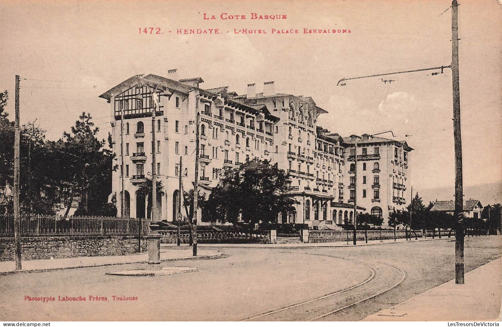FRANCE - Hendaye - Vue Générale De L'hôtel Palace Eskualduna - Carte Postale Ancienne - Hendaye