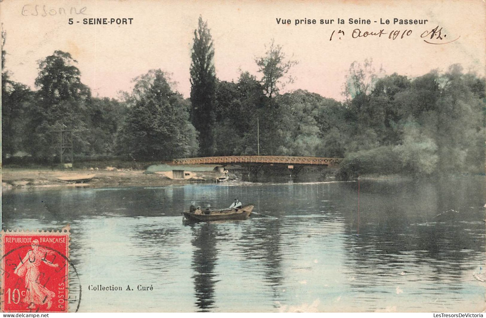 FRANCE - Seine Fort - Vue Prise Sur La Seine - Le Passeur - Barque - Carte Postale Ancienne - Autres & Non Classés
