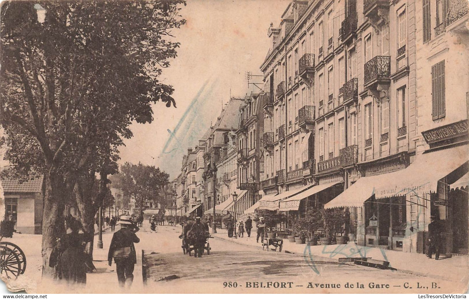 FRANCE - Belfort - Avenue De La Gare - CLB - Carte Postale Ancienne - Belfort - City