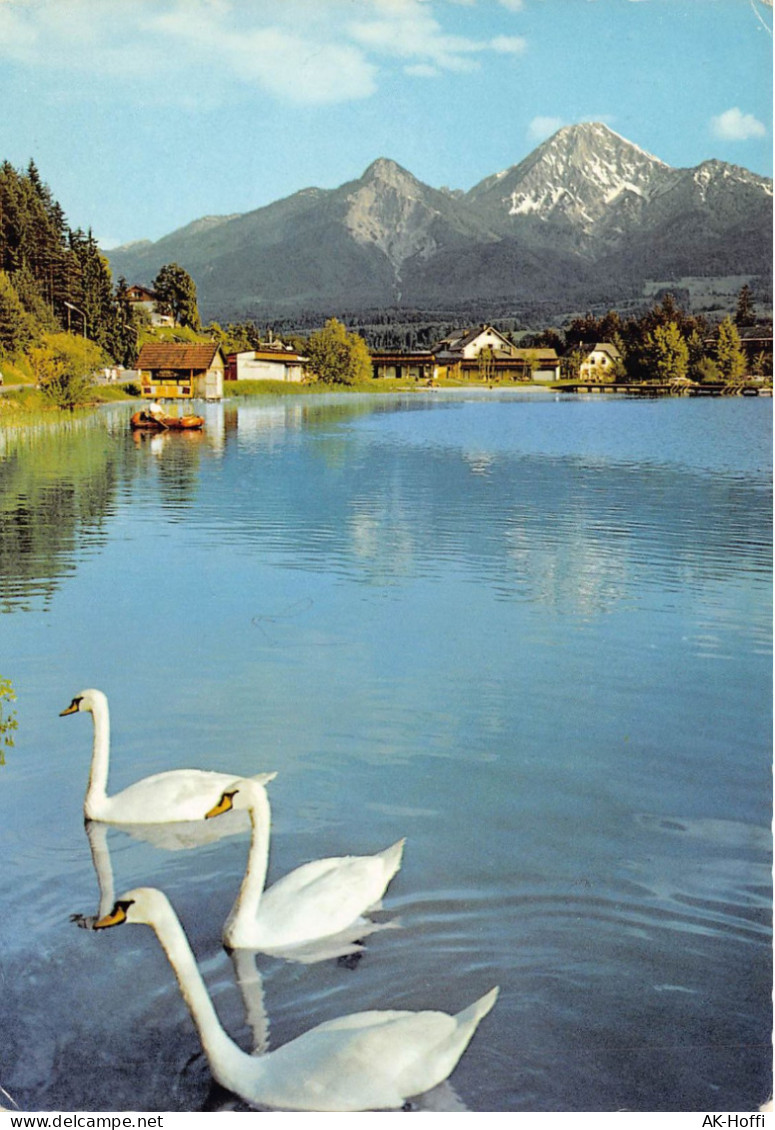 Am Faakersee. Blick Auf Mittagskogel 2144 M Und Türkenkopf 1571 M (626) - Faakersee-Orte