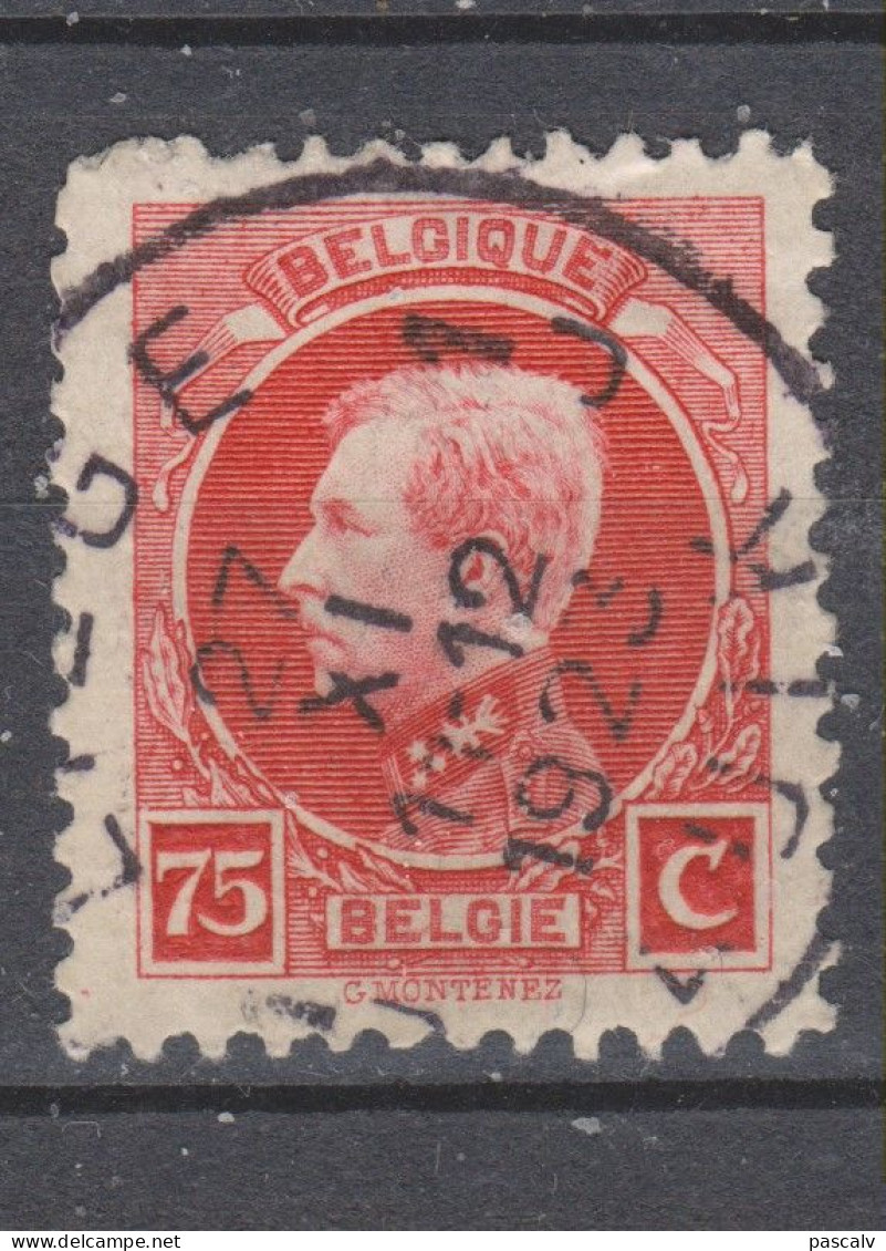 COB 212 Oblitération Centrale LIEGE 1 - 1921-1925 Kleine Montenez