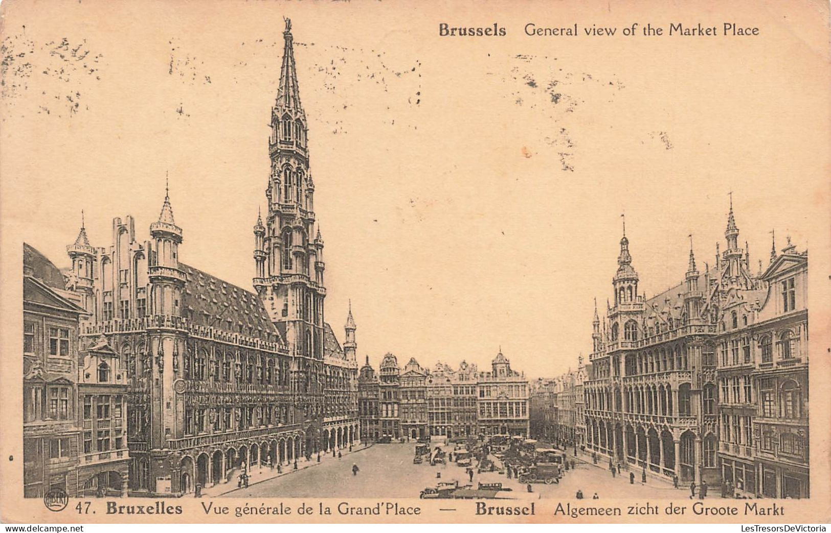 BELGIQUE - Brussels - General View Of The Market Place - Animé - Carte Postale Ancienne - Marchés