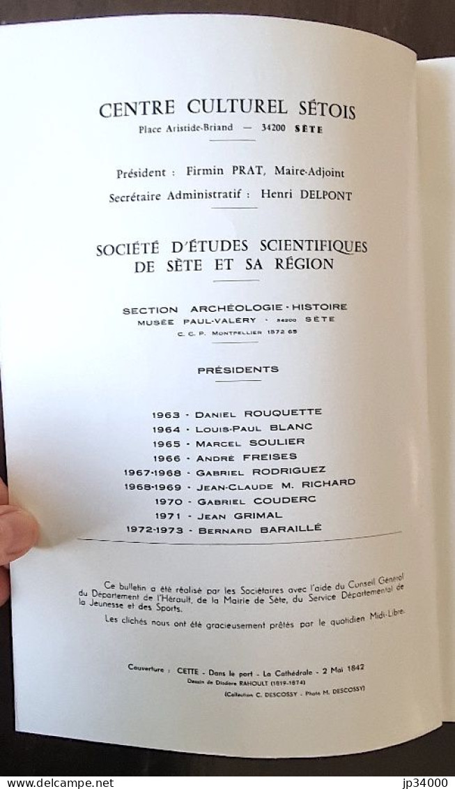 Bulletin De La Société D'études Scientifiques De Sete Et Sa Région - V - 1973 (régionalisme Languedoc) - Languedoc-Roussillon