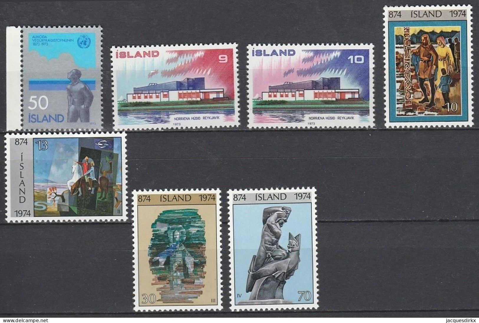 Iceland      .       Yvert    .     7 Stamps     .     **      .      MNH - Unused Stamps