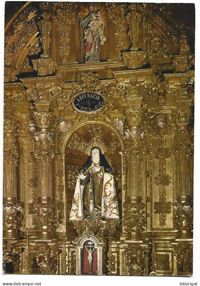 IGLESIA DE SANTA TERESA. IMAGEN DE LA SANTA.-  AVILA.- ( ESPAÑA). - Ávila