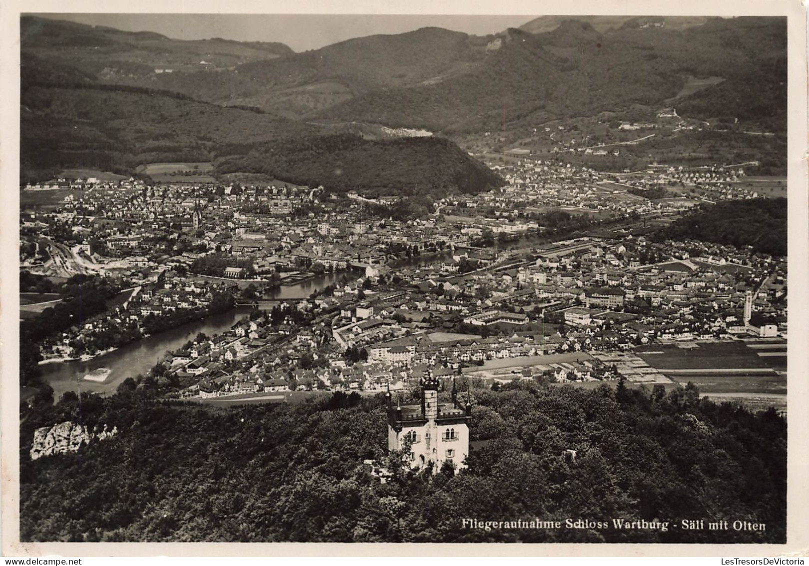 Suisse - Swiss - Schweiz - Soleure - Fliegeraufnahme Schloss Wartburg - Carte Postale Ancienne - Olten