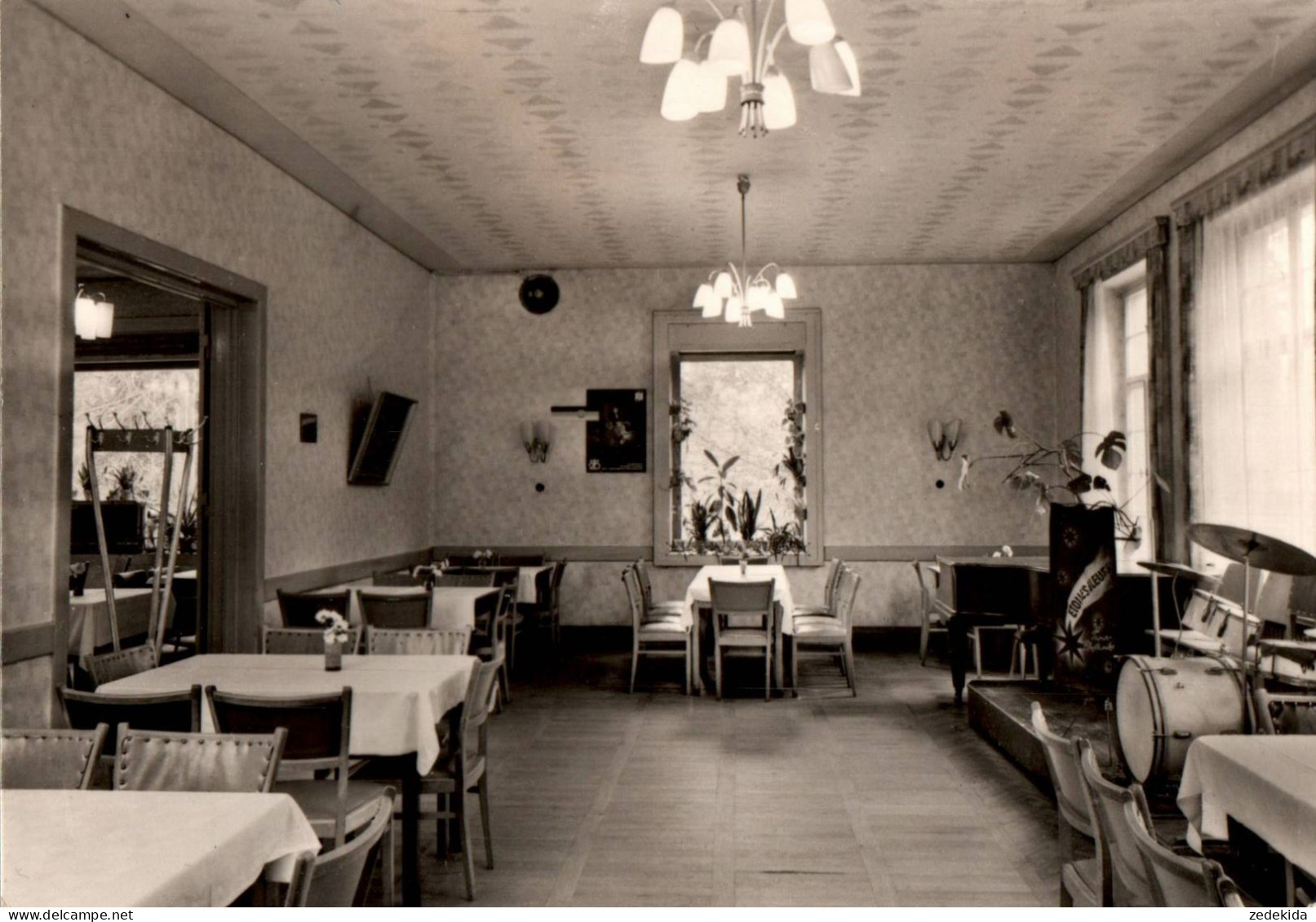 H0239 - Möser Kr. Burg - HO Hotel Tannengrund Musikzimmer Innenansicht - Bild Und Heimat Reichenbach - Burg