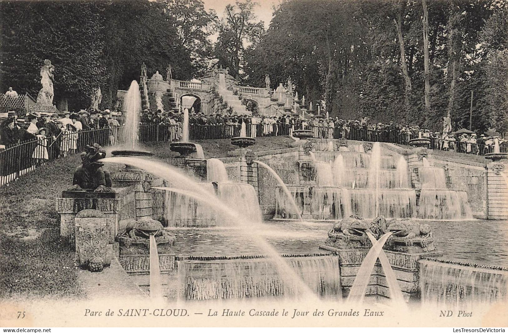 FRANCE - Saint Cloud - Parc - La Haute Cascade Le Jour Des Grandes Eaux - Carte Postale Ancienne - Saint Cloud