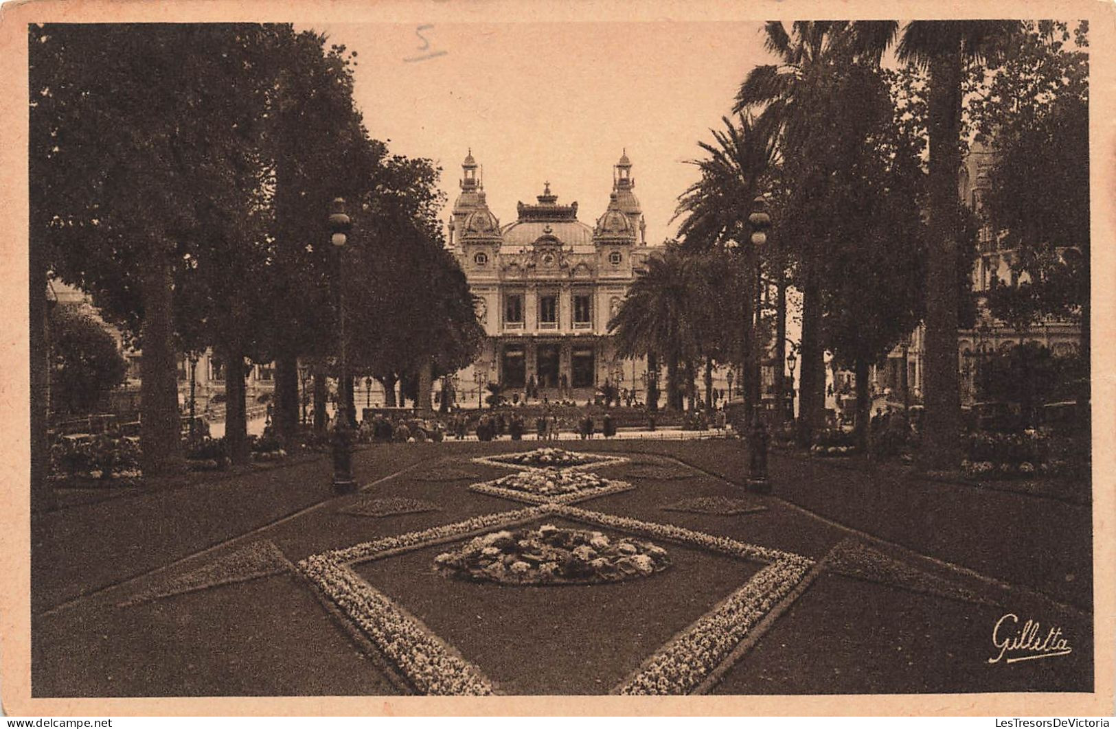 MONACO - Monte Carlo - Vue Générale Du Casino Et Des Jardins - Côte D'Azur Artistique - Carte Postale Ancienne - Monte-Carlo