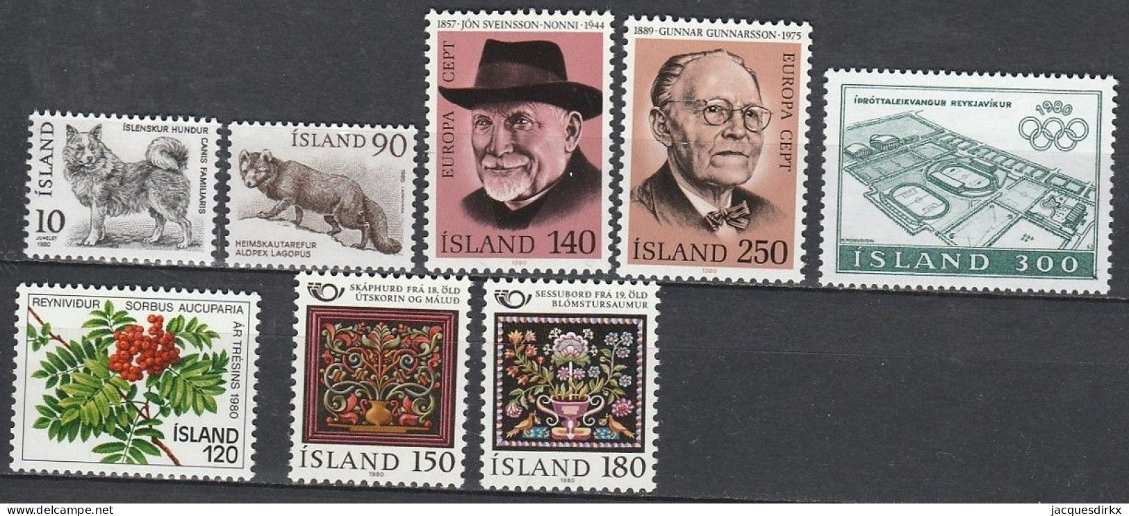 Iceland      .       Yvert    .     8 Stamps      .     **      .      MNH - Unused Stamps
