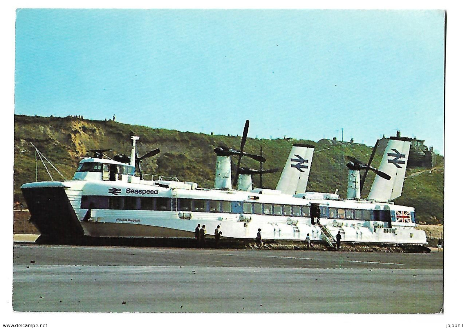 Aéroglisseur - Hovercraft SR N4 Princess Margaret - Au Dos Caractéristiques Techniques- 2d Mage - écrite - Aéroglisseurs