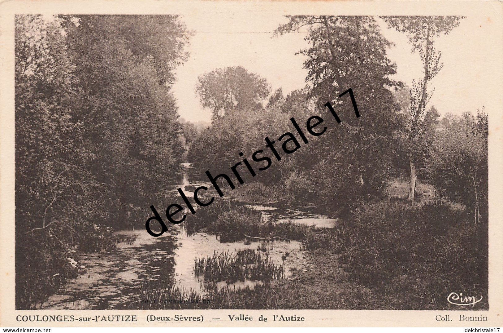 CPA 79 0071 COULONGES SUR L'AUTIZE DEUX SEVRES Vallée De L'Autize écrite Et Ciruclée - Coulonges-sur-l'Autize