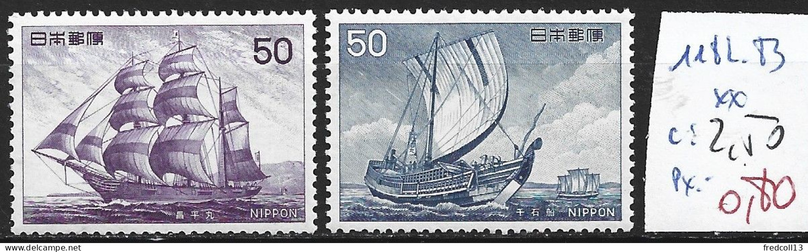JAPON 1182-83 ** Côte 2.50 € - Unused Stamps