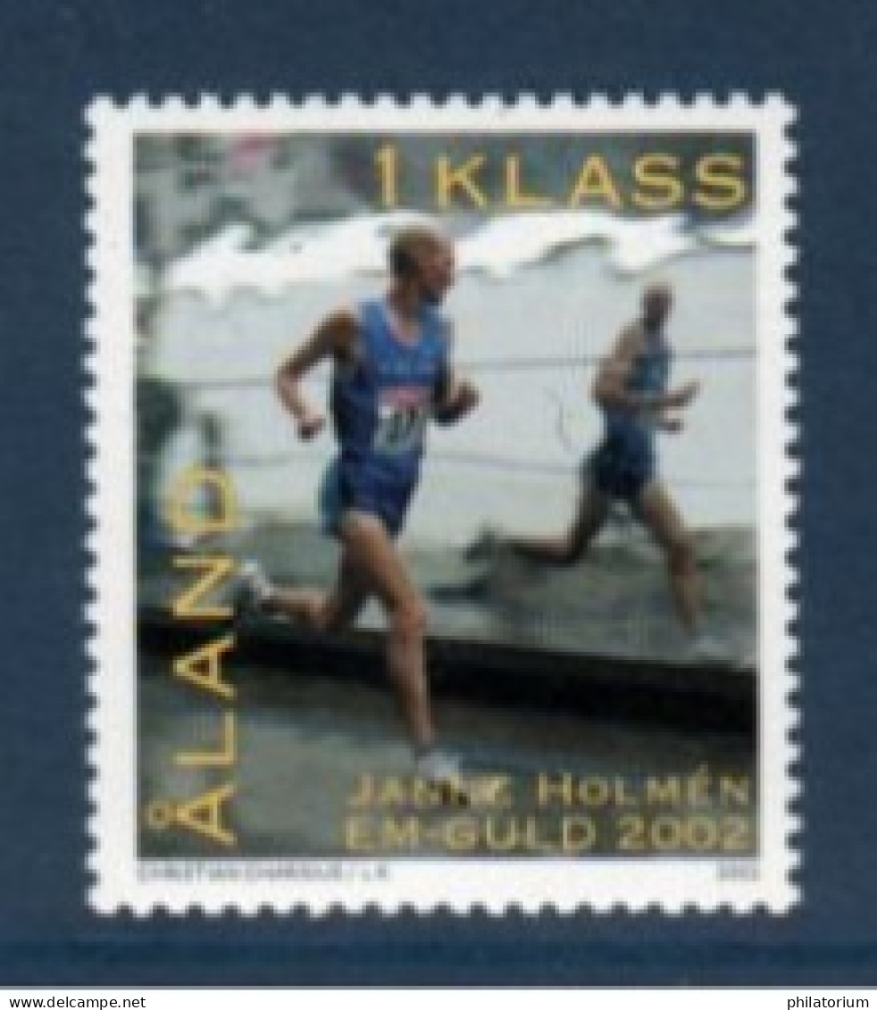 Aland, **, Yv, Mi 213, SG 223, Janne Holmén, Remporte Le Marathon à Munich En 2002, - Aland