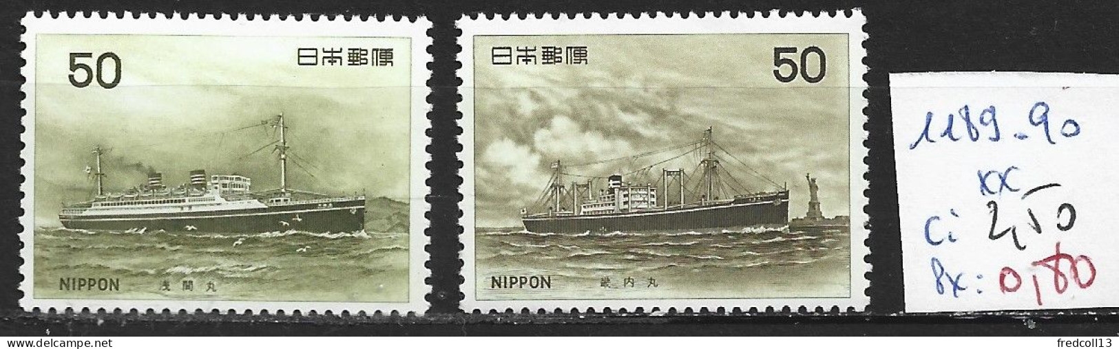 JAPON 1189-90 ** Côte 2.50 € - Unused Stamps