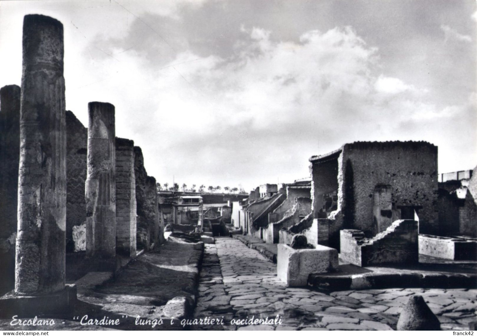 Italie. Ercolano. "cardine" Lungo E Quartieri Occidentali. Carte Moderne - Ercolano