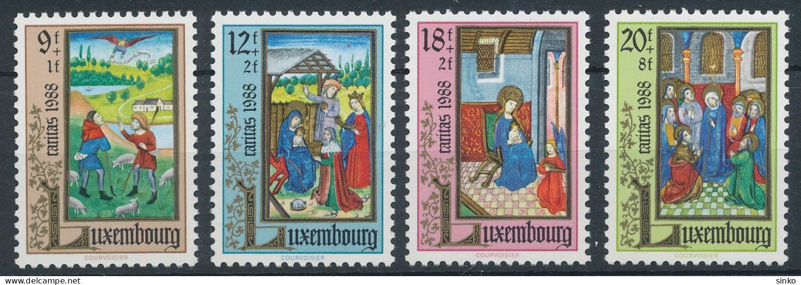 1988. Luxembourg - Religions - Paintings