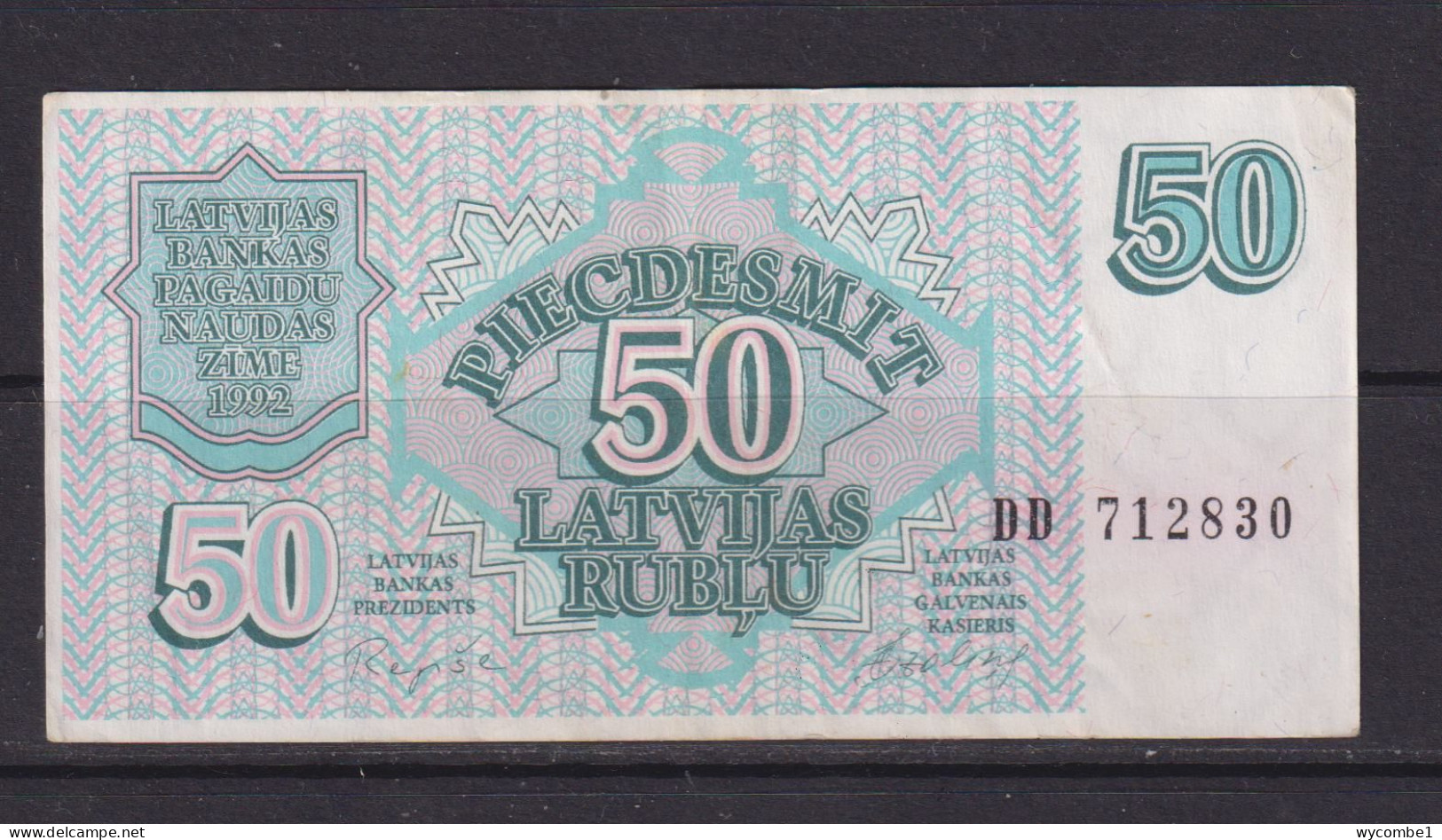 LATVIA - 1992 50 Rublu Circulated Banknote - Lettland