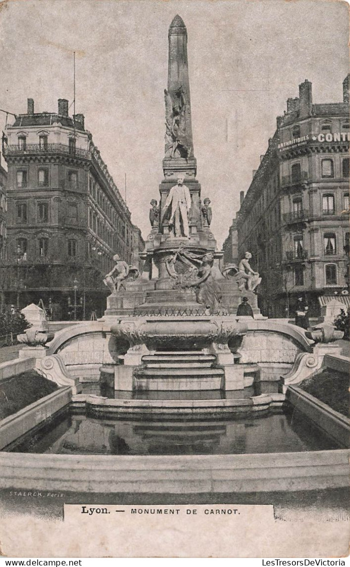 FRANCE - Lyon - Vue Générale Du Monument De Carnot - Carte Postale Ancienne - Otros & Sin Clasificación
