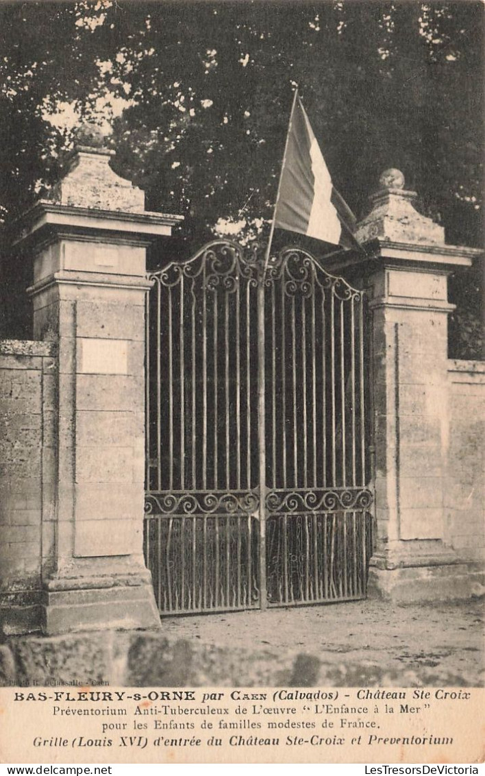 FRANCE - Caen - Bas Fleury Sur Orne - Château Sainte Croix - Carte Postale Ancienne - Caen