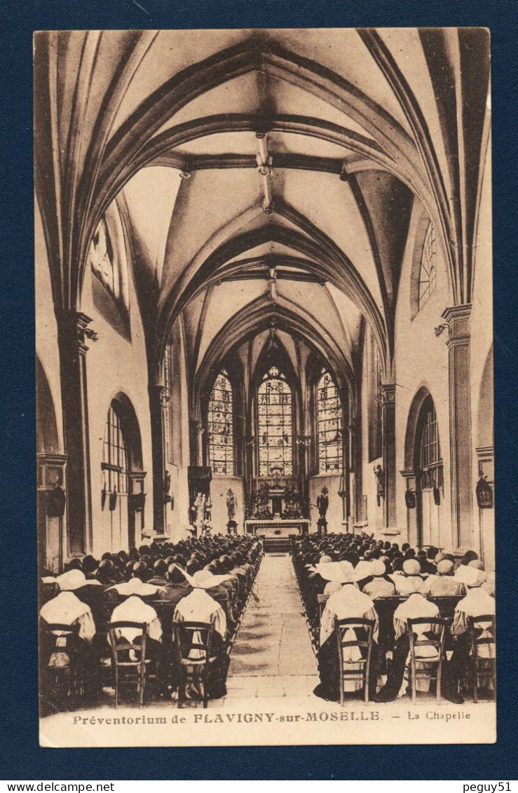 54. Flavigny-sur-Moselle. Préventorium ( Prof. Jacques Parisot-1925). Intérieur De La Chapelle. - Neuves Maisons