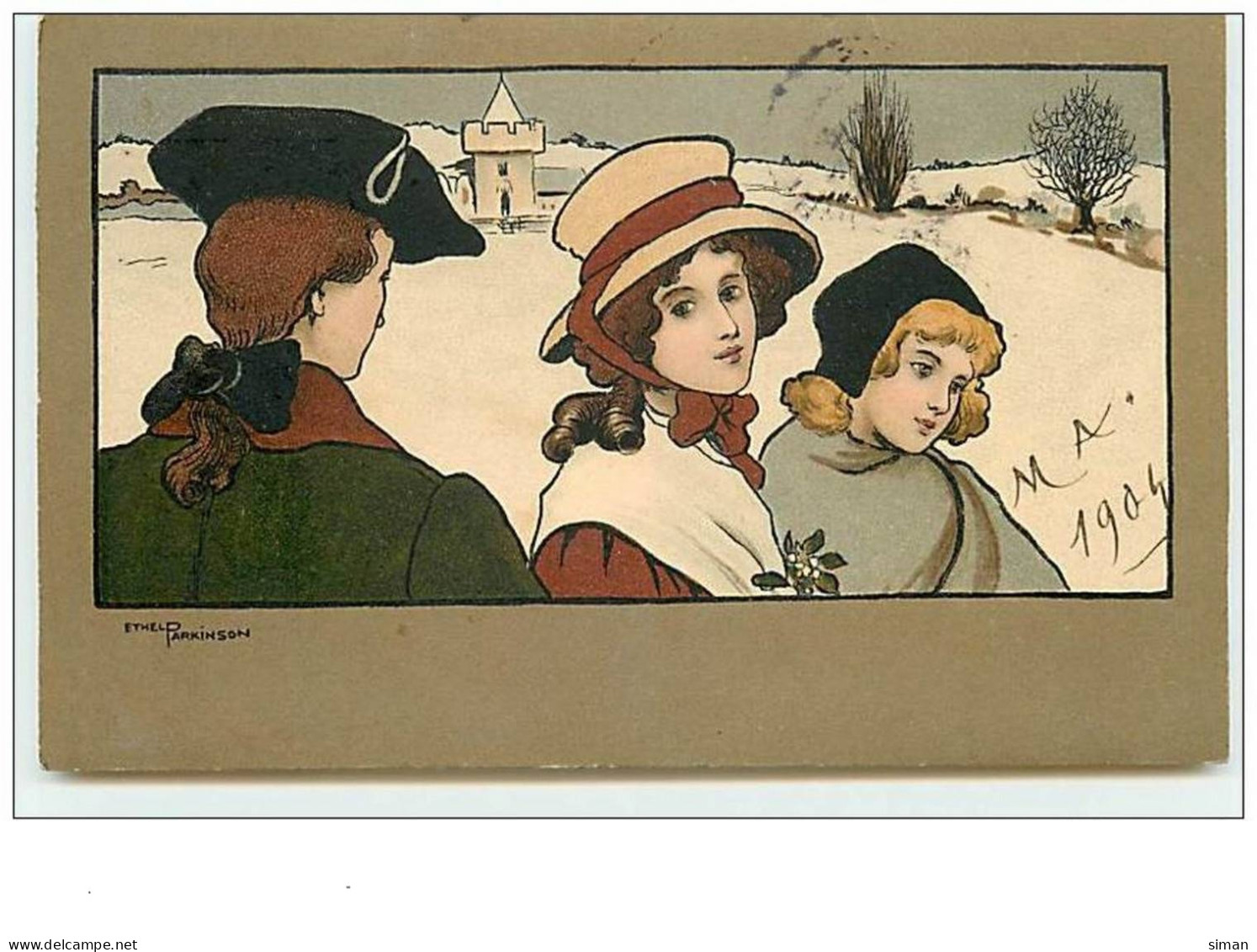 N°9124 - Carte Illustrateur - Ethel Parkinson - MM Viennen°191 - Homme Et Femmes - Parkinson, Ethel