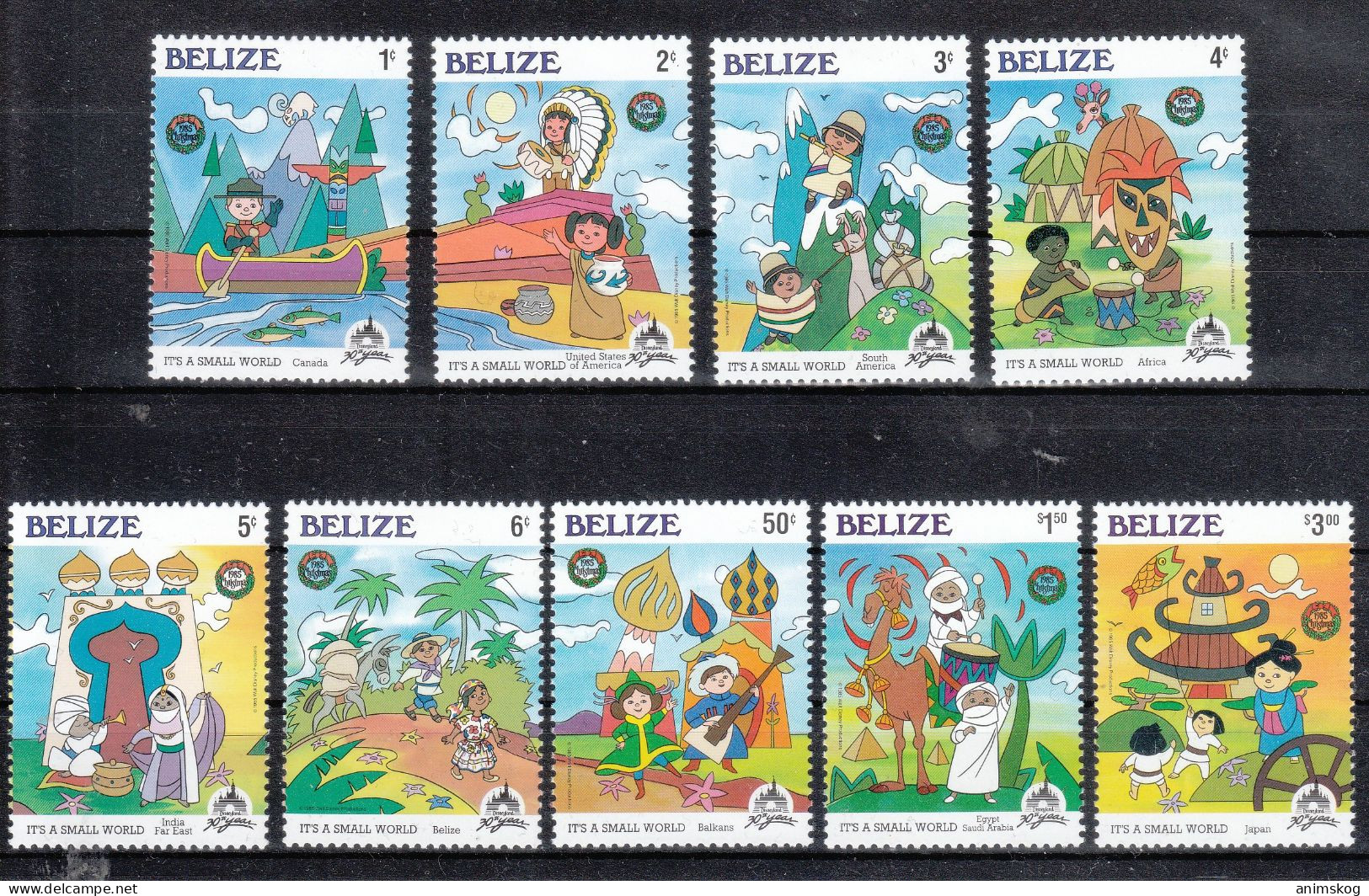 Belize 1985**, Weihnachten, Disneyland, Sukkulenten / Belize 1985, MNH, Christmas, Disneyland, Succulents - Sukkulenten