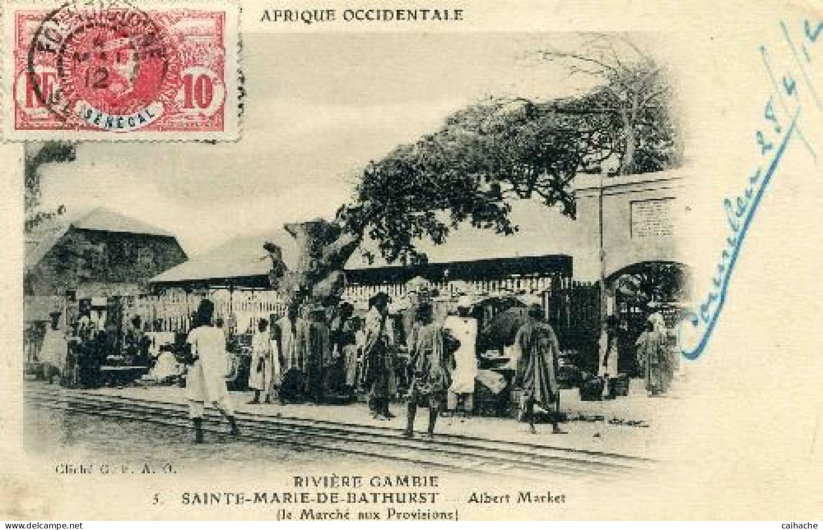 GAMBIE - RIVIERE GAMBIE - Ste Marie De Bathurst - Le Marché Aux Provisions En 1912 - - Gambie