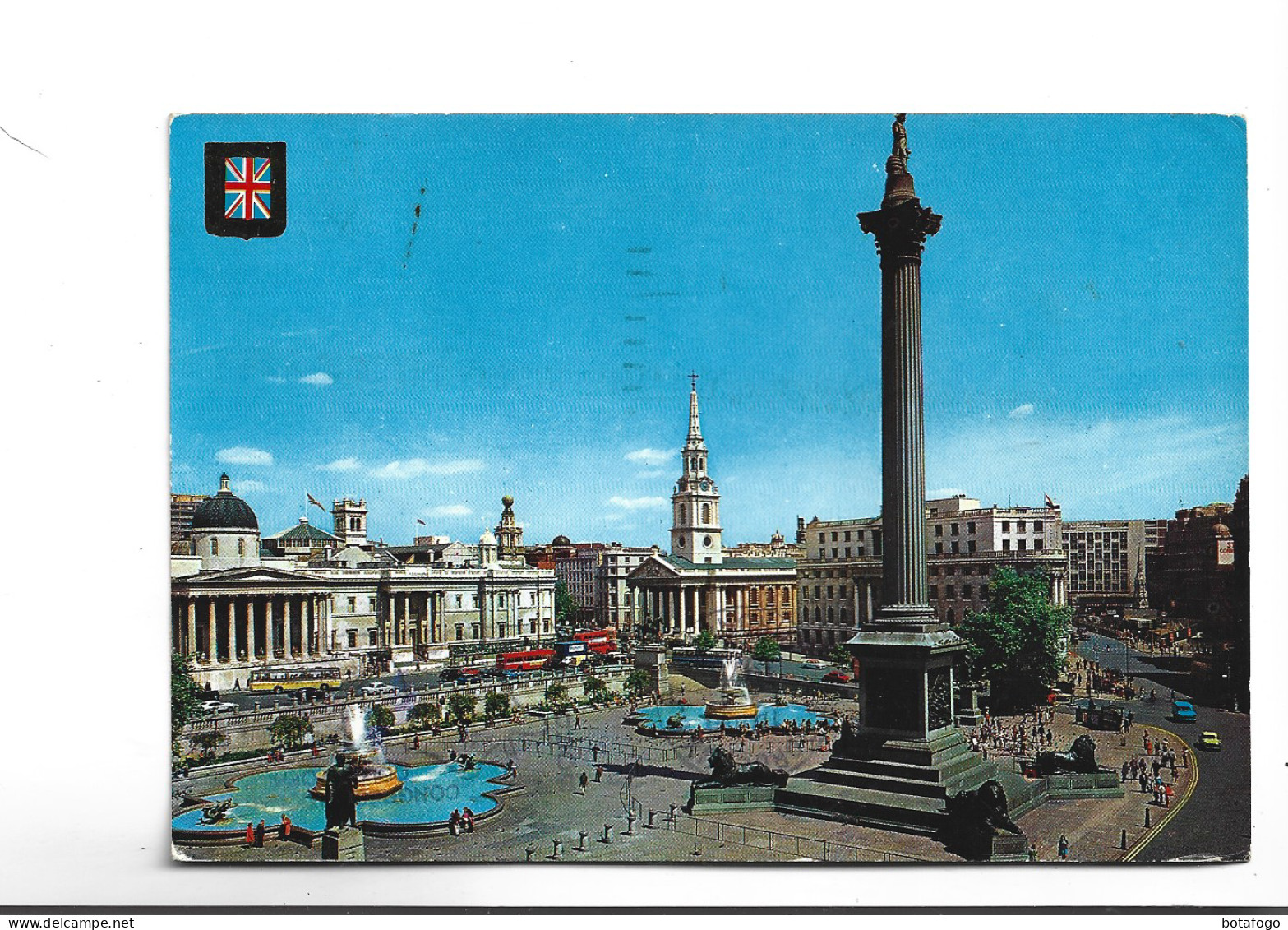 CPM TRAFALGAR SQUARE AN NLSON  COLUMN(voir Timbre) - Trafalgar Square