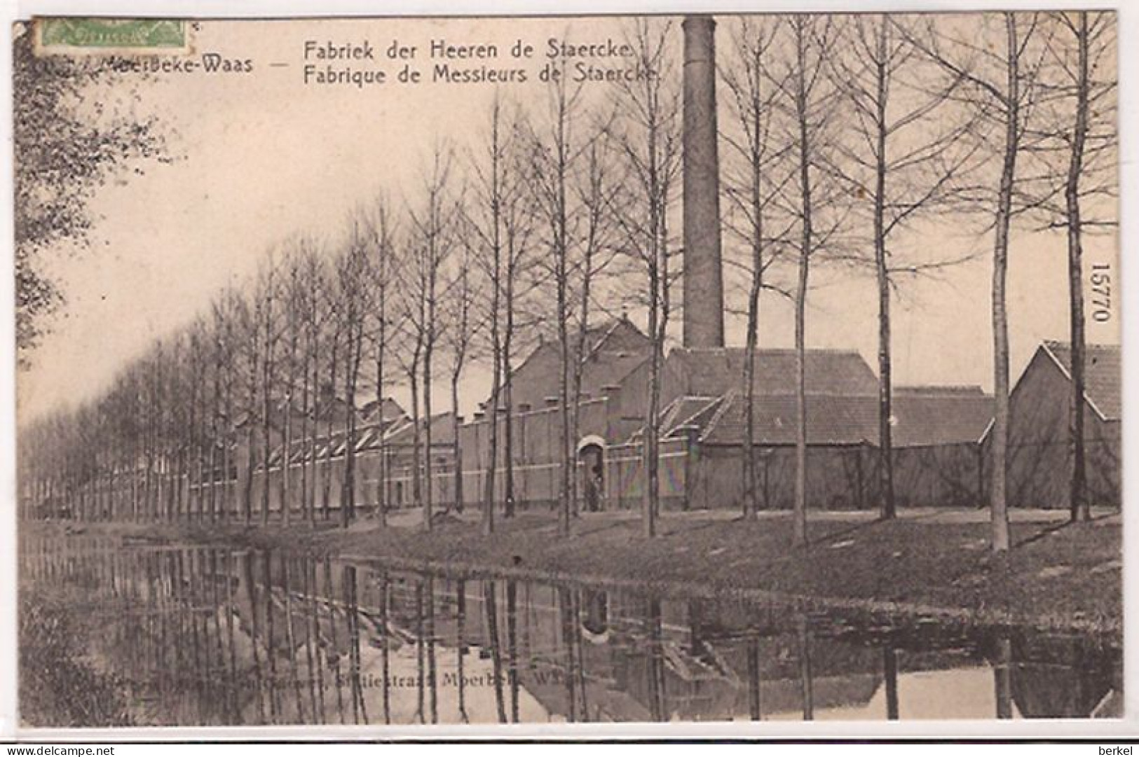 MOERBEKE-WAES FABRIEK DER HEEREN DE STAERCKE STATIESTRAAT  R 885/d1 - Moerbeke-Waas