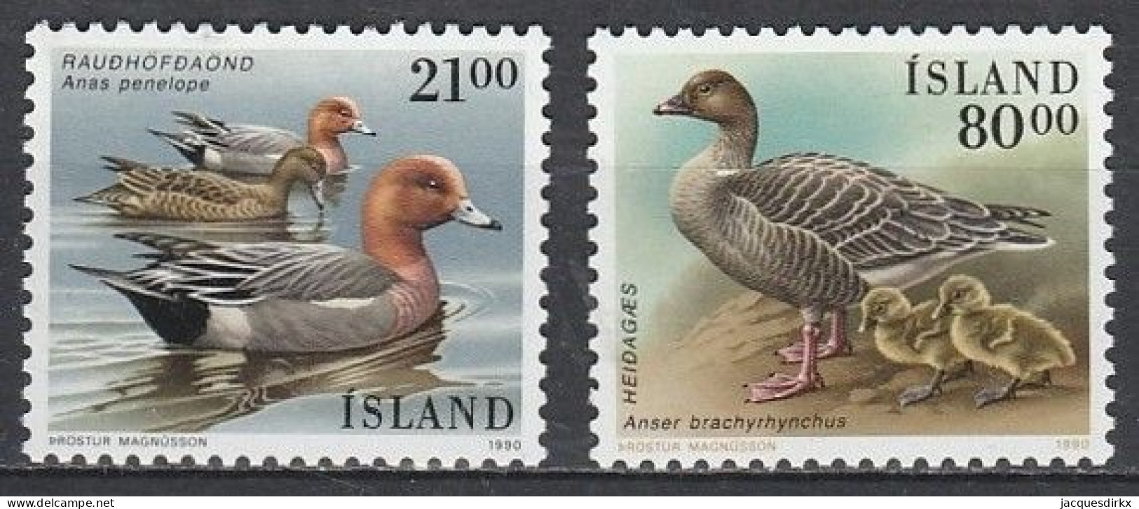 Iceland      .       Yvert    .    675/676    .     **      .      MNH - Ongebruikt