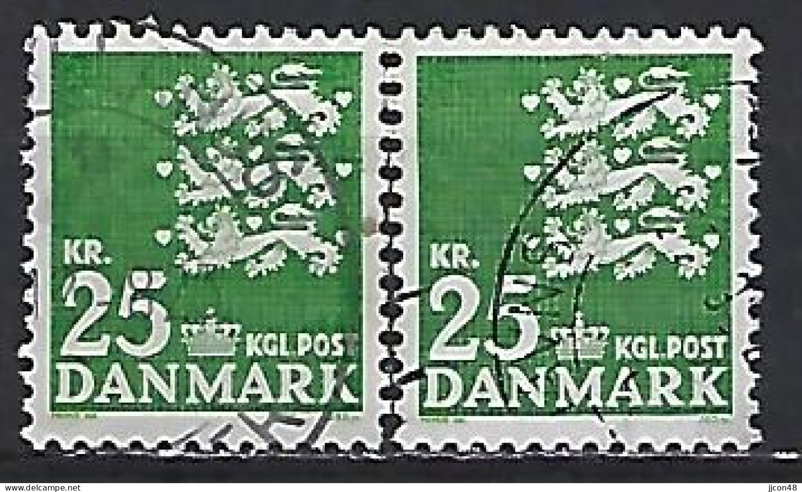 Denmark 1962  Three Lions (o) Mi.399 X+y - Used Stamps