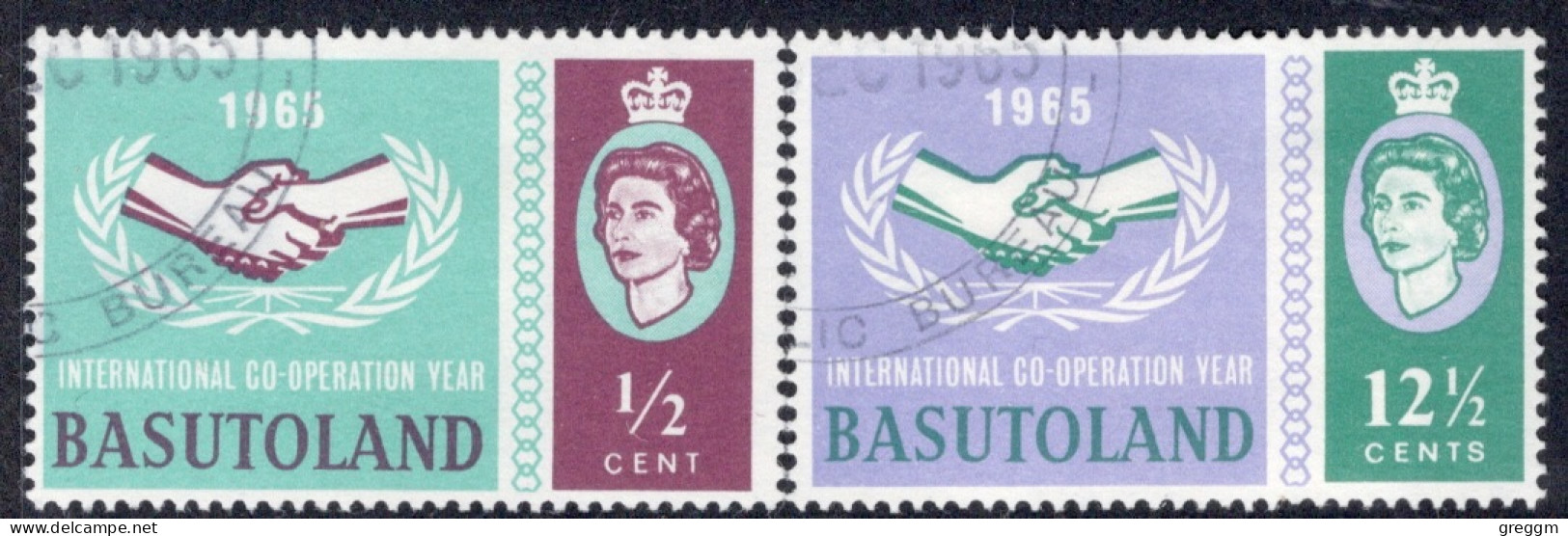 Basutoland 1965 International Co-Operation Year In Fine Used. - 1933-1964 Kronenkolonie