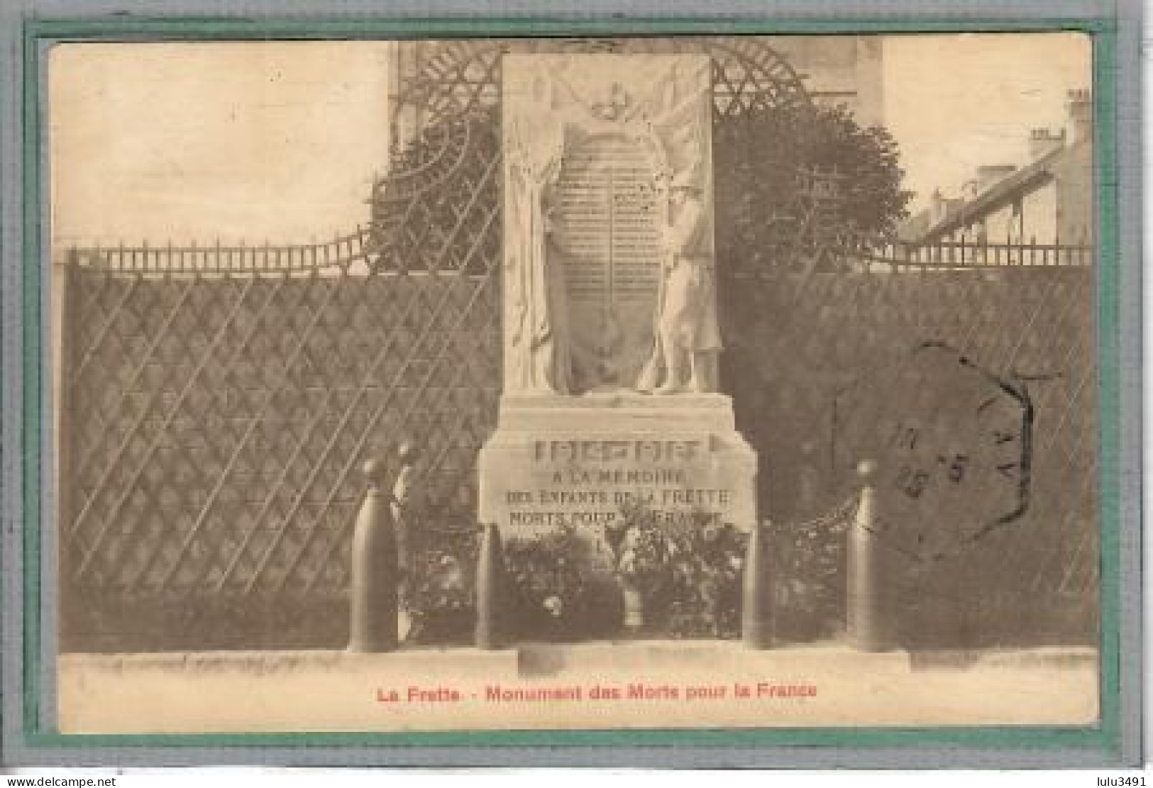 CPA - La FRETTE-sur-SEINE (95) - Aspect Du Monument Aux Morts En 1925 - La Frette-sur-Seine