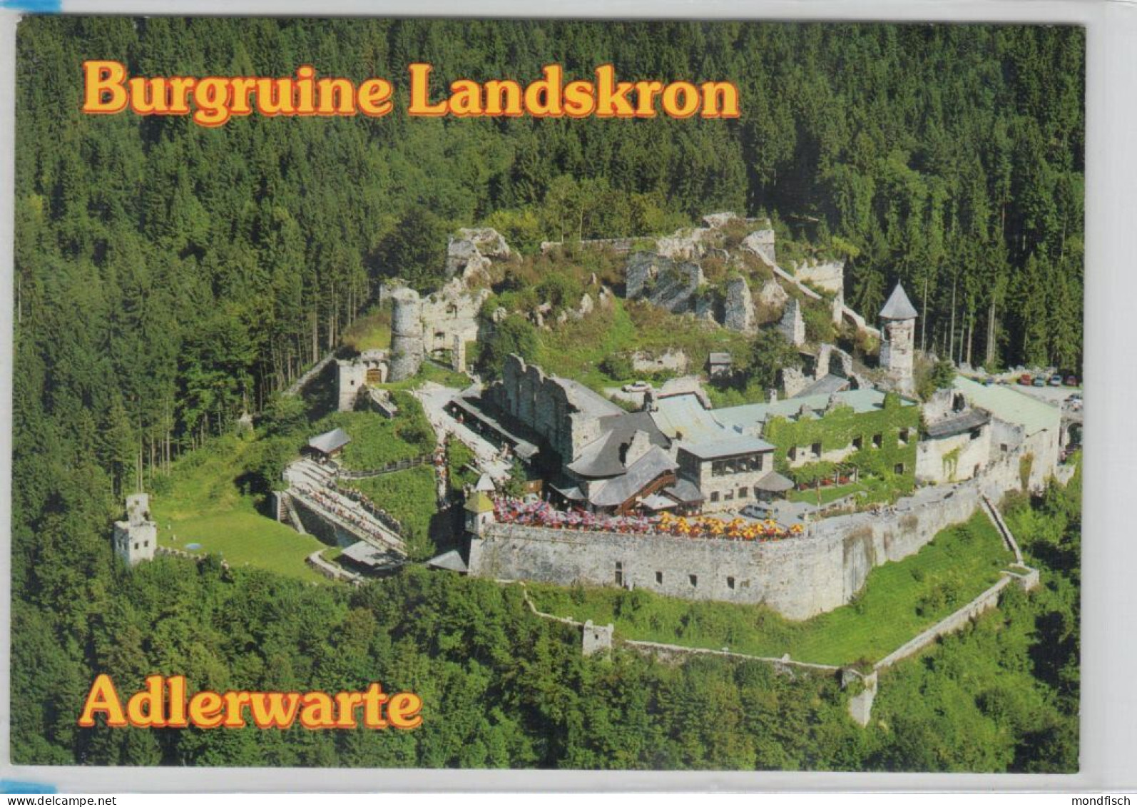 Burgruine Landskron - Adlerwarte - Luftbild - Ossiachersee-Orte