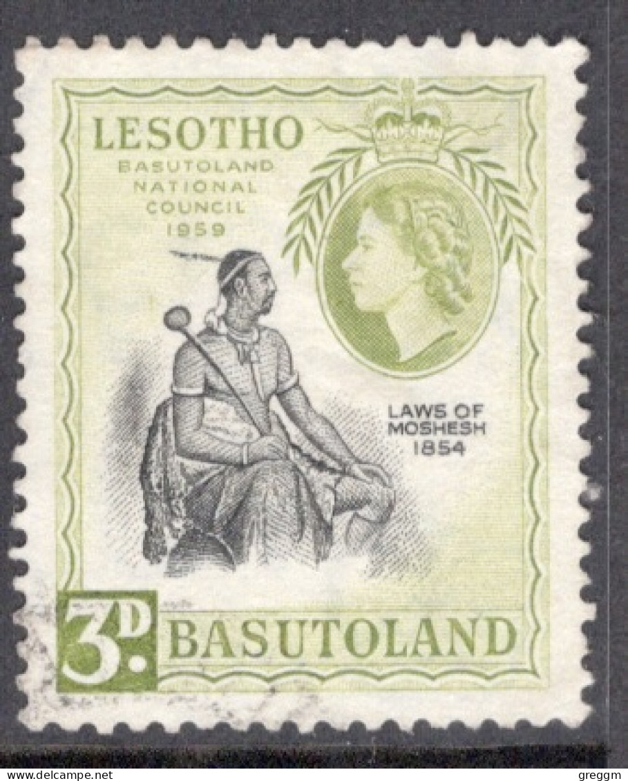 Basutoland 1959 The 50th Anniversary Of Institution Of The Basutoland National Council In Fine Used. - 1933-1964 Colonie Britannique