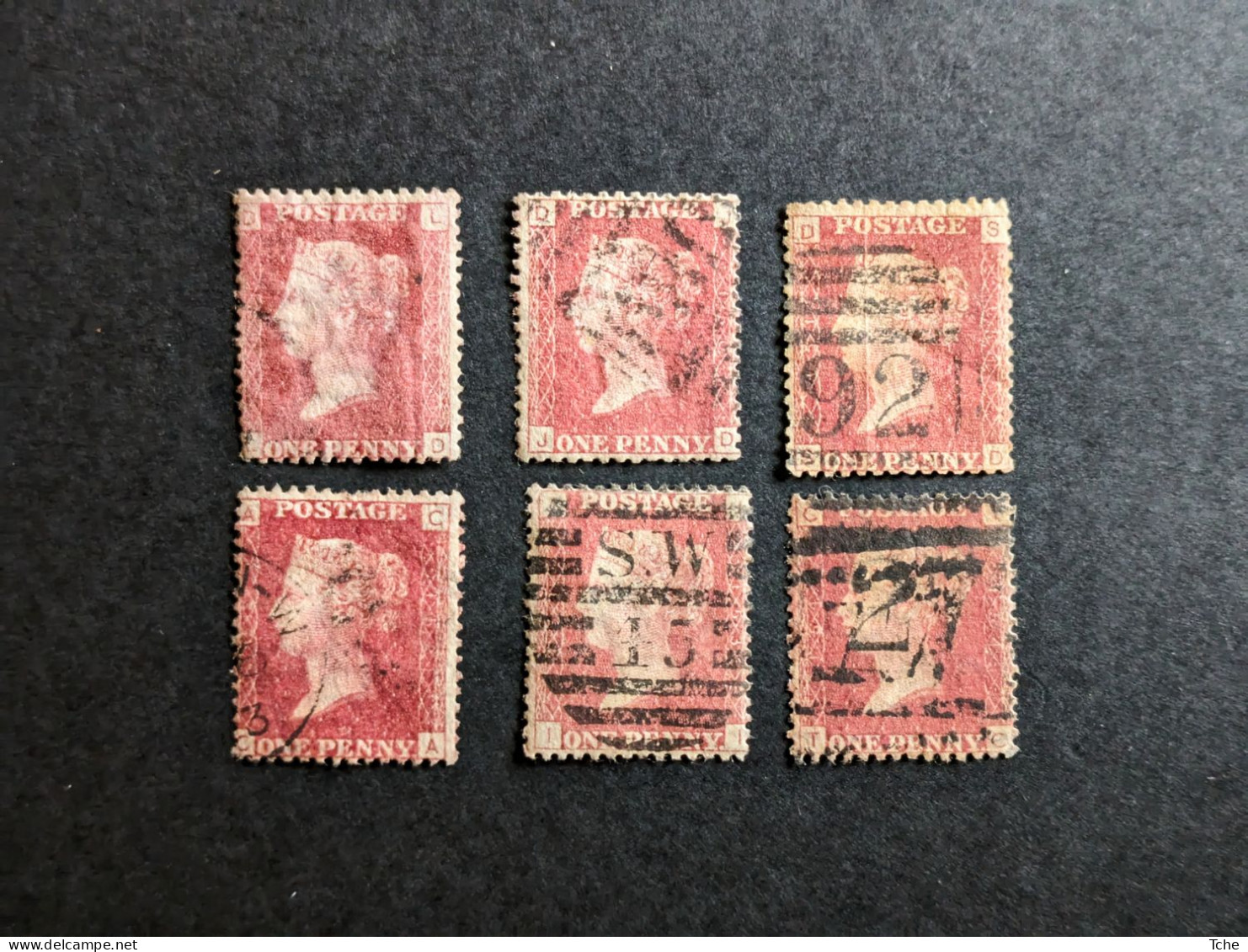 Grande Bretagne Oblitérés N YT 26 Pl 149,50,51,52,53,54 - Used Stamps