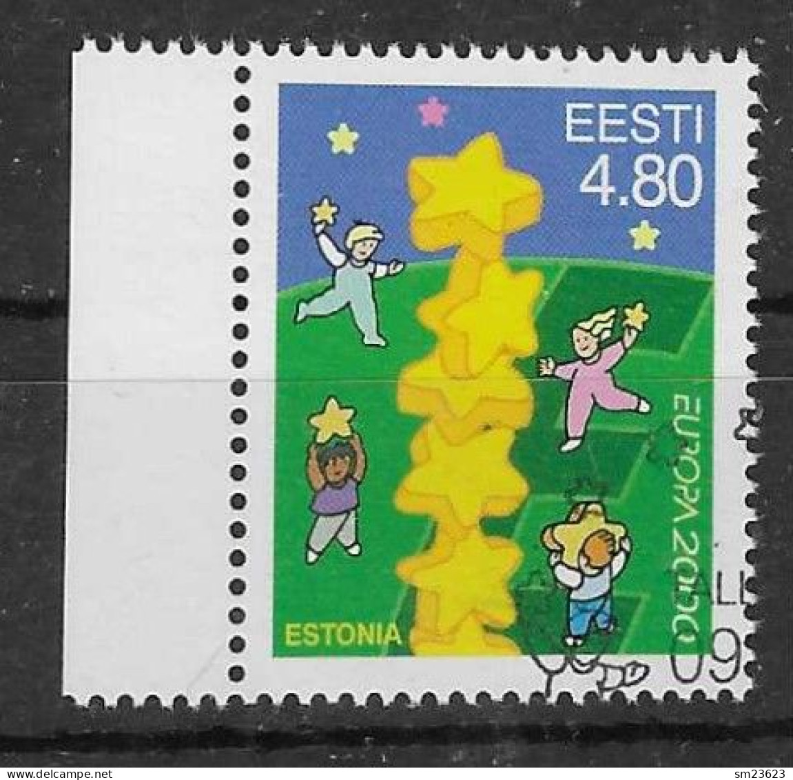 Esttland / Eesti  2000  Mi.Nr. 371 , EUROPA CEPT - Kinder Bauen Sternenturm - Gestempelt / Fine Used / (o) - 2000