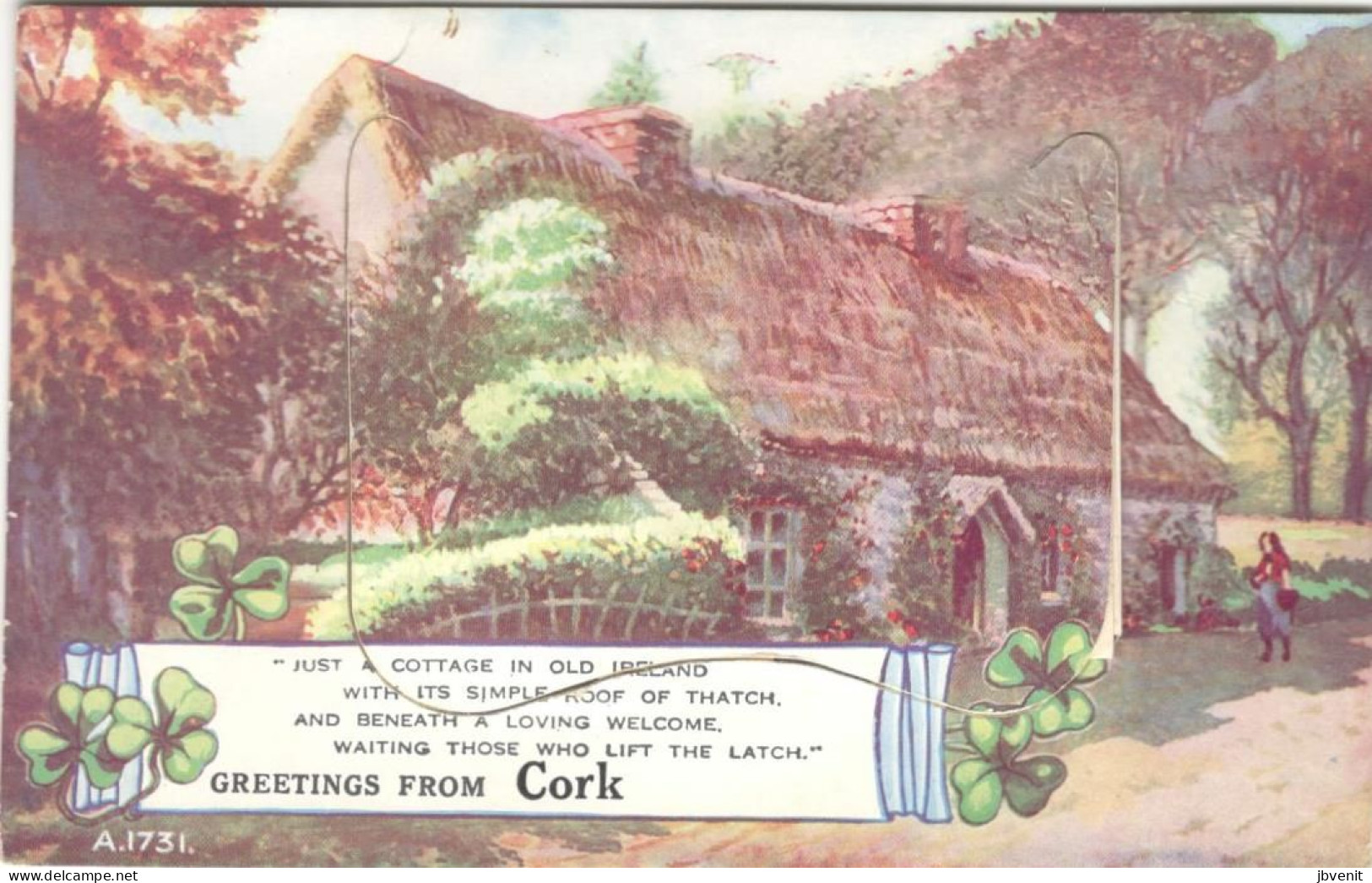 Greetings From CORK  - A COTTAGE IN OLD IRELAND - Cork