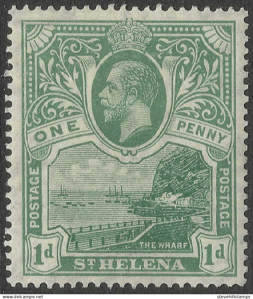 St Helena. 1922 KGV. 1d MH. SG 89 - Saint Helena Island