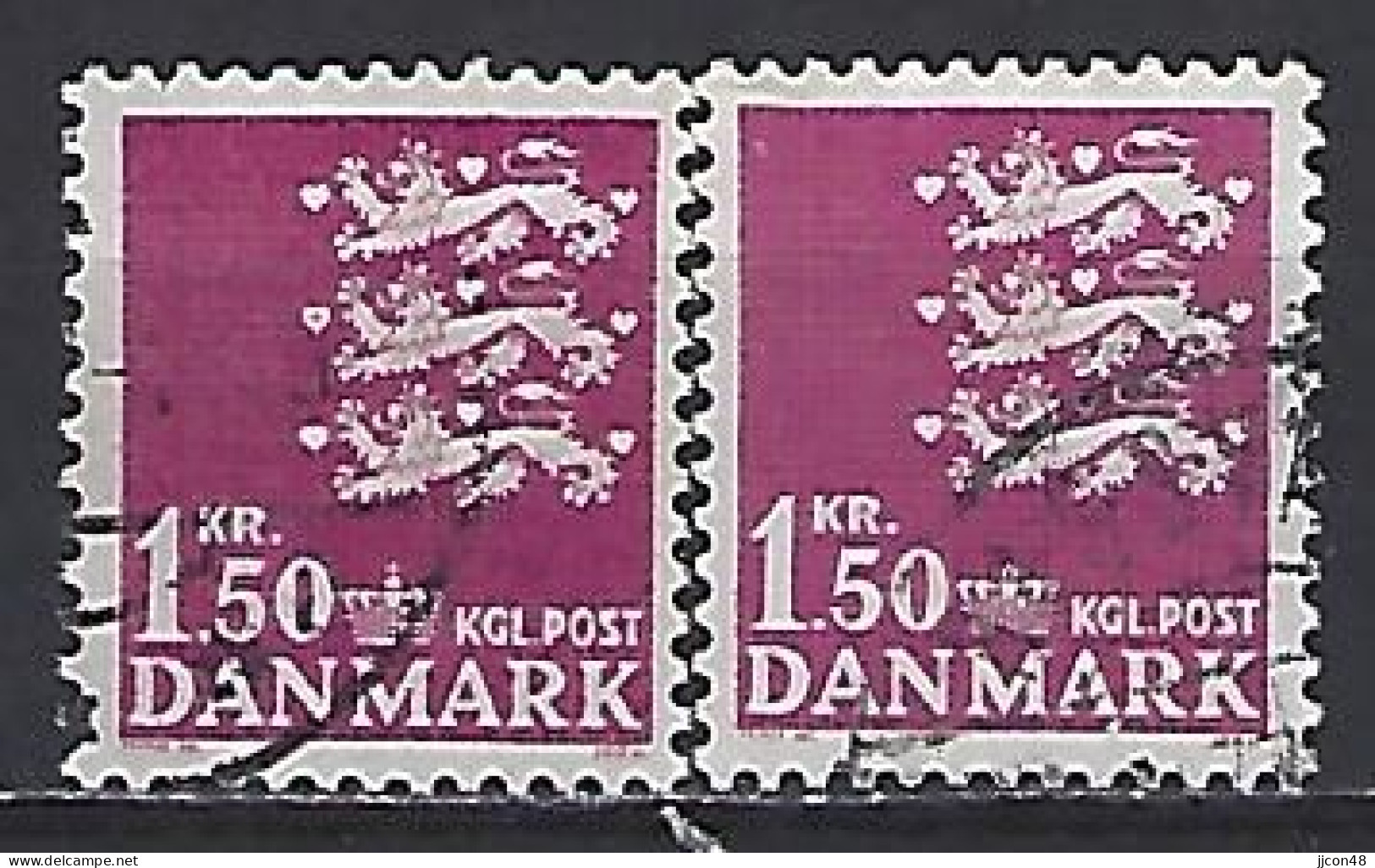 Denmark 1962  Three Lions (o) Mi.402 X+y - Usati